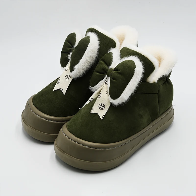Botas de neve com meio topo de arco