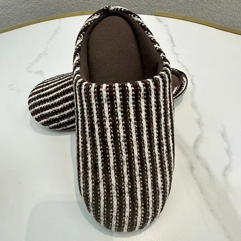 Chinelos de algodão silenciosos para casa